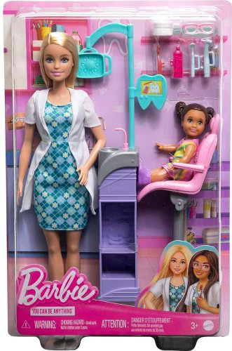 Кукла-модель Barbie Стоматолог HKT690, 29 см купить,NaN