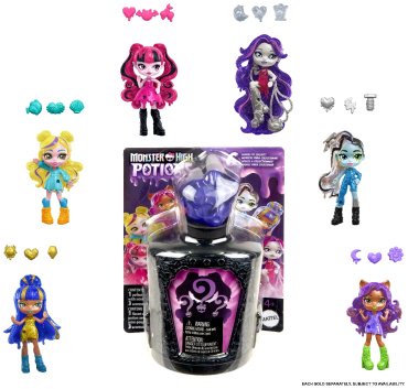 Кукла-сюрприз Monster High Fright Sized Portions. Мини-кукла HYB100, 7.6 см купить,NaN