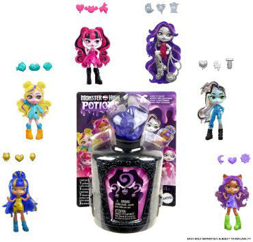 Кукла-сюрприз Monster High Fright Sized Portions. Мини-кукла HYB100, 7.6 см купить,NaN