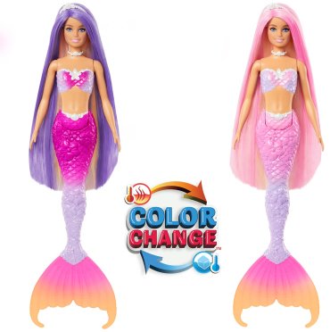 Кукла-модель Barbie Русалка Малибу HRP970, 29 см