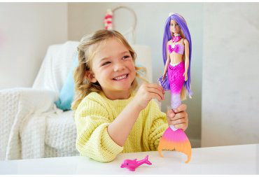 Кукла-модель Barbie Русалка Малибу HRP970, 29 см купить,NaN
