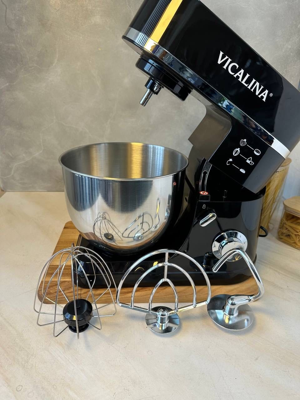 Тестомес Vicalina VL-898D серебристый