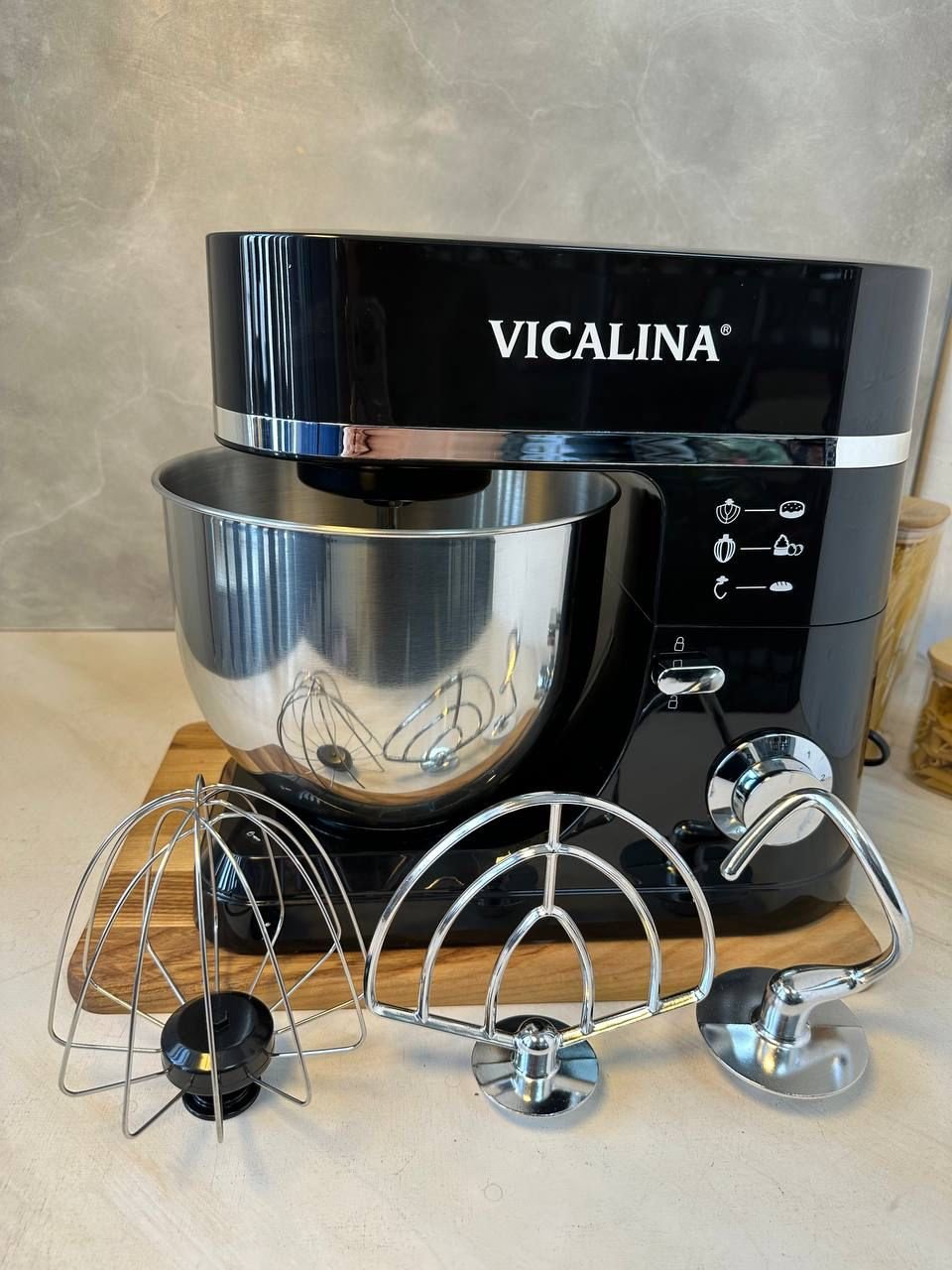 Тестомес Vicalina VL-898D серебристый