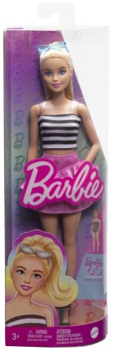 Кукла-модель Barbie Fashionistas. Барби в черно-белом наряде HRH11, 27 см