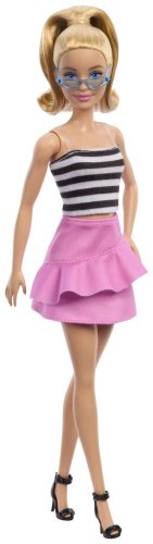 Кукла-модель Barbie Fashionistas. Барби в черно-белом наряде HRH11, 27 см