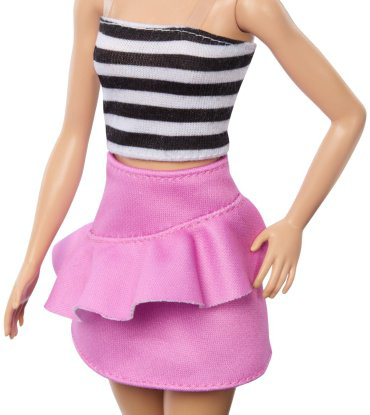 Кукла-модель Barbie Fashionistas. Барби в черно-белом наряде HRH11, 27 см купить,NaN