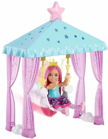 Кукла-модель Mattel Кукла Челси с котенком HLC27, 13 см аксессуары в комплекте, руки и ноги подвижные
