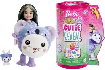 Кукла-модель Barbie Cutie Reveal. Игровой набор Челси Кролик в Коале HRK310, 14 см
