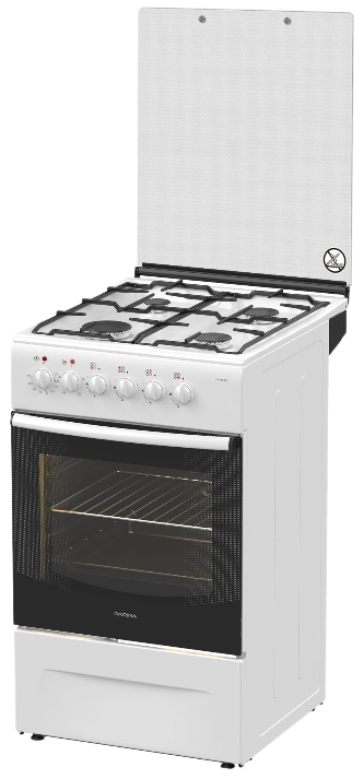 Комбинированная плита Дарина F KM341 304 W Белый - ForteMarket Комбинированная плита Дарина F KM341 304 W Белый купить,154990