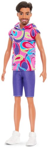 Кукла-модель Barbie Fashionistas. Кен в цветной футболке HRH260, 30 см купить,NaN