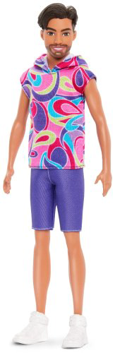 Кукла-модель Barbie Fashionistas. Кен в цветной футболке HRH260, 30 см купить,NaN