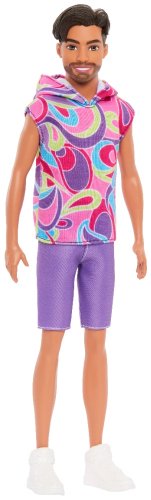 Кукла-модель Barbie Fashionistas. Кен в цветной футболке HRH260, 30 см купить,NaN