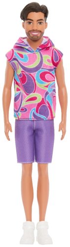 Кукла-модель Barbie Fashionistas. Кен в цветной футболке HRH260, 30 см купить,NaN