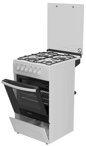 Комбинированная плита Дарина F KM341 304 W Белый - ForteMarket Комбинированная плита Дарина F KM341 304 W Белый купить,154990