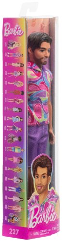 Кукла-модель Barbie Fashionistas. Кен в цветной футболке HRH260, 30 см купить,NaN