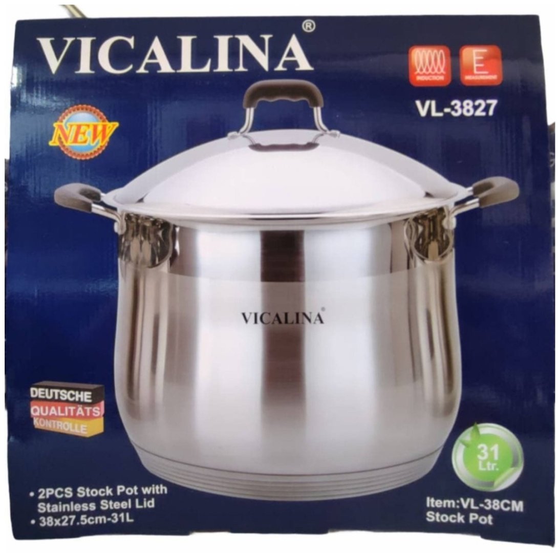 Кастрюля 30 л, vicalina нержавеющая сталь