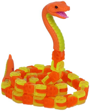 Игрушка-мялка Zing Питон KX130PY желтый купить,NaN