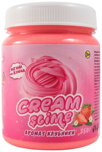 Cream-Slime SF02-S с ароматом клубники 250 гр