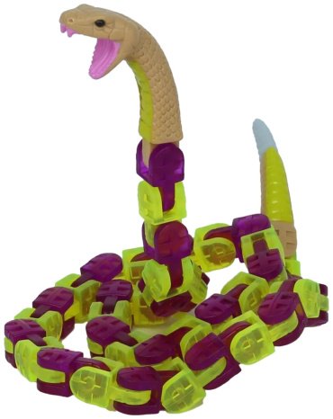 Игрушка-мялка Zing Гремучая змея KX130RP фиолетовый
