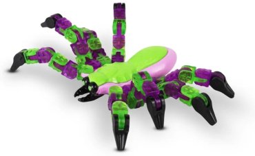 Игрушка-мялка Zing Паук KX100G зеленый, фиолетовый