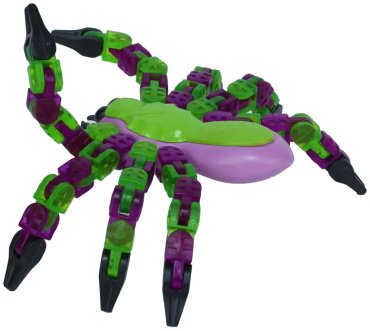 Игрушка-мялка Zing Паук KX100G зеленый, фиолетовый