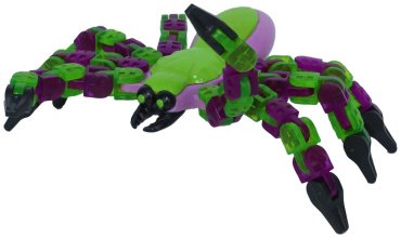 Игрушка-мялка Zing Паук KX100G зеленый, фиолетовый