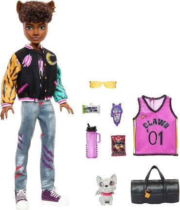 Кукла-модель Monster High Клод Вульф с питомцем HNF65, 28 см, мультиколор