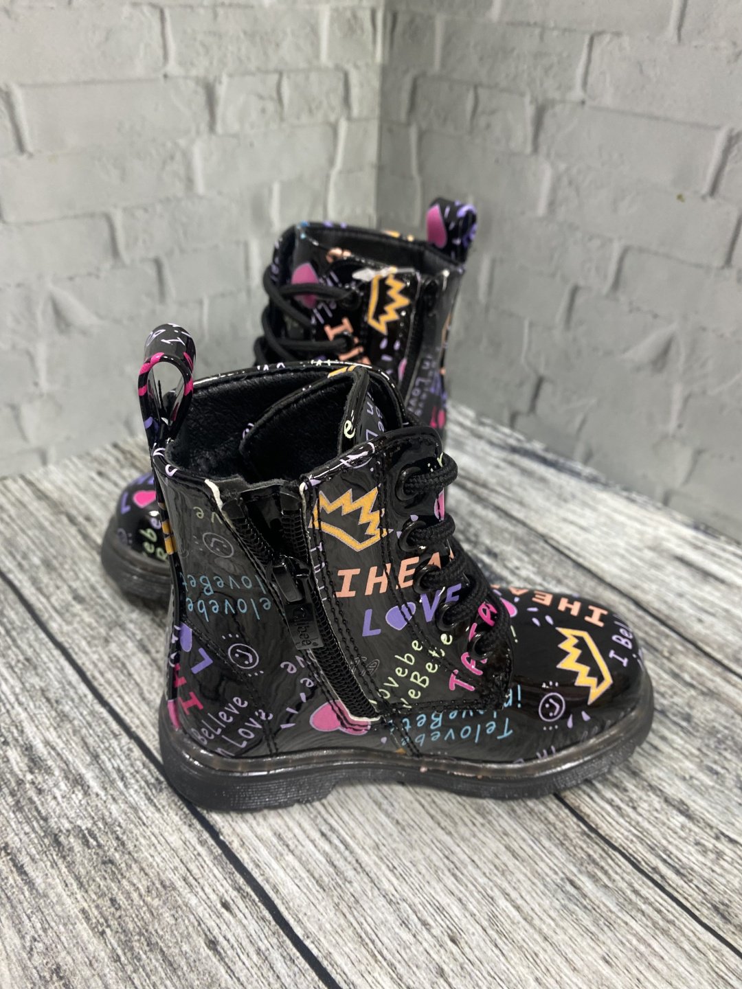 Ботинки черный, фиолетовый купить,NaN
