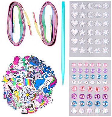 Набор для творчества Make It Real для обуви Sticker Chic: Rainbow Street Chic 1324MR, мультиколор
