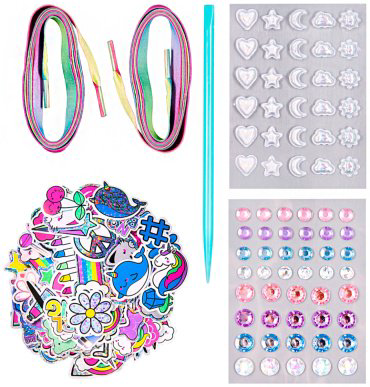 Набор для творчества Make It Real для обуви Sticker Chic: Rainbow Street Chic 1324MR, мультиколор купить,NaN