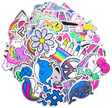Набор для творчества Make It Real для обуви Sticker Chic: Rainbow Street Chic 1324MR, мультиколор