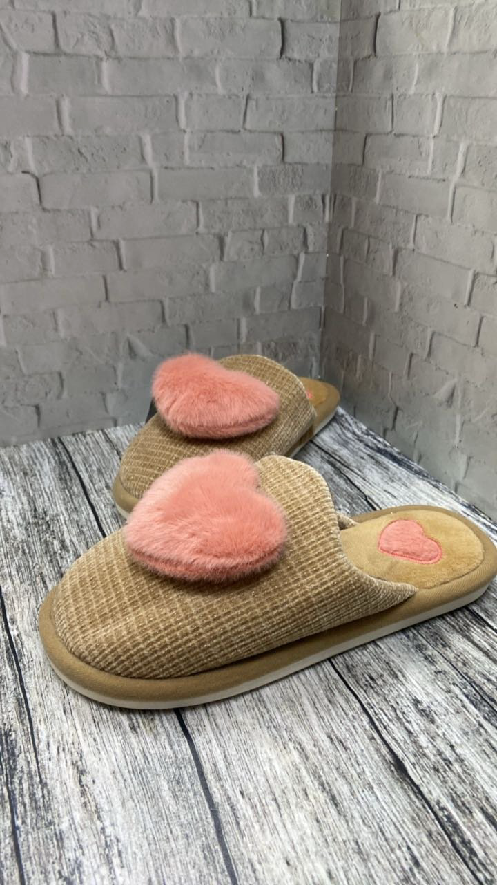 Тапочки Plaazzo коричневый, розовый купить,NaN