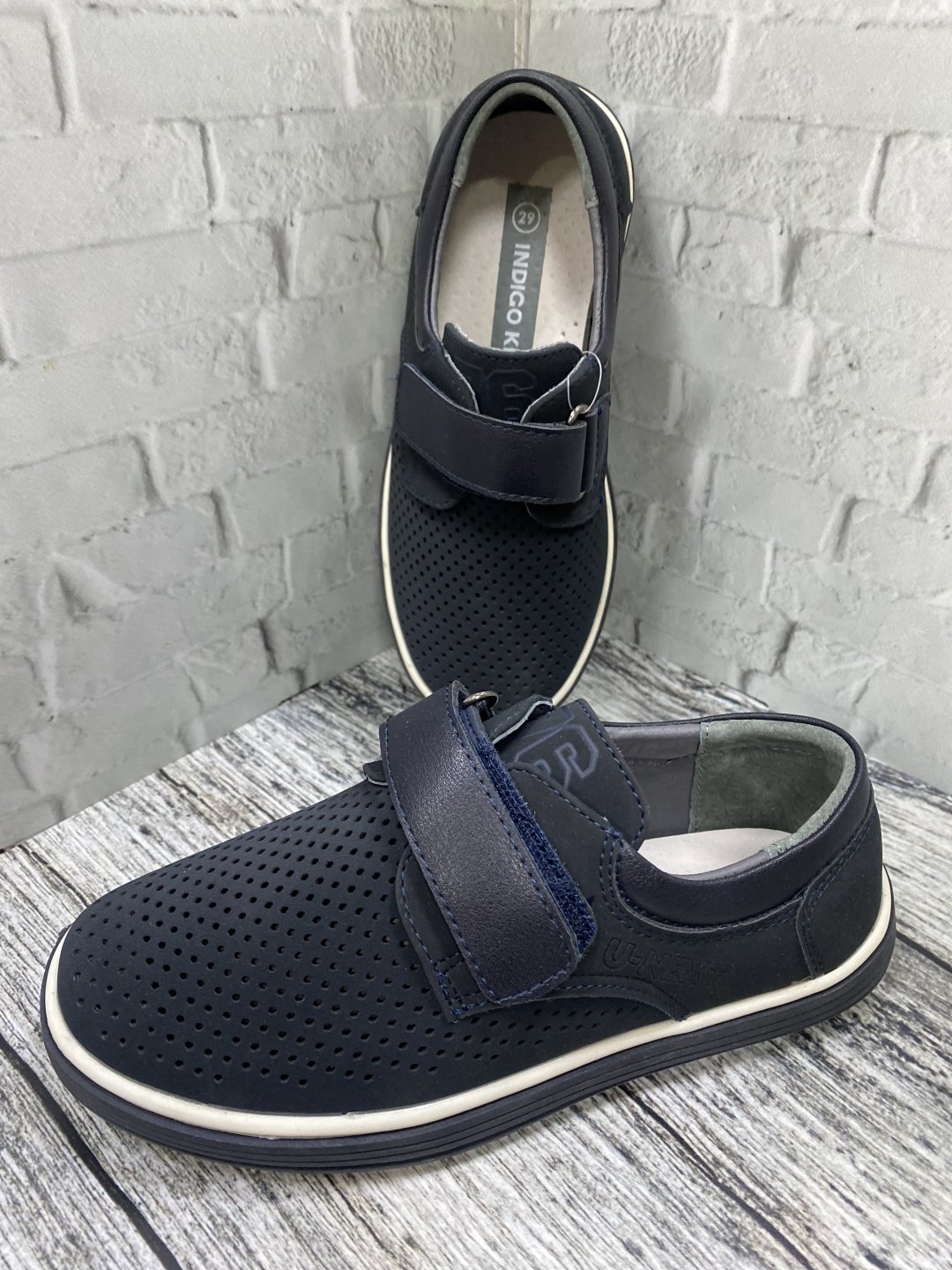 Туфли Indigo Kids белый, синий купить,NaN