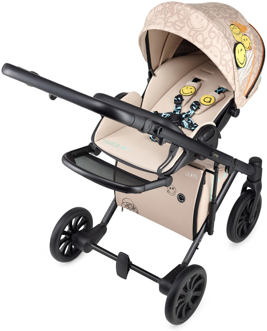 Коляска универсальная 2 в 1 Anex SE04 JOY X SMILEY, бежевый, белый купить,372700