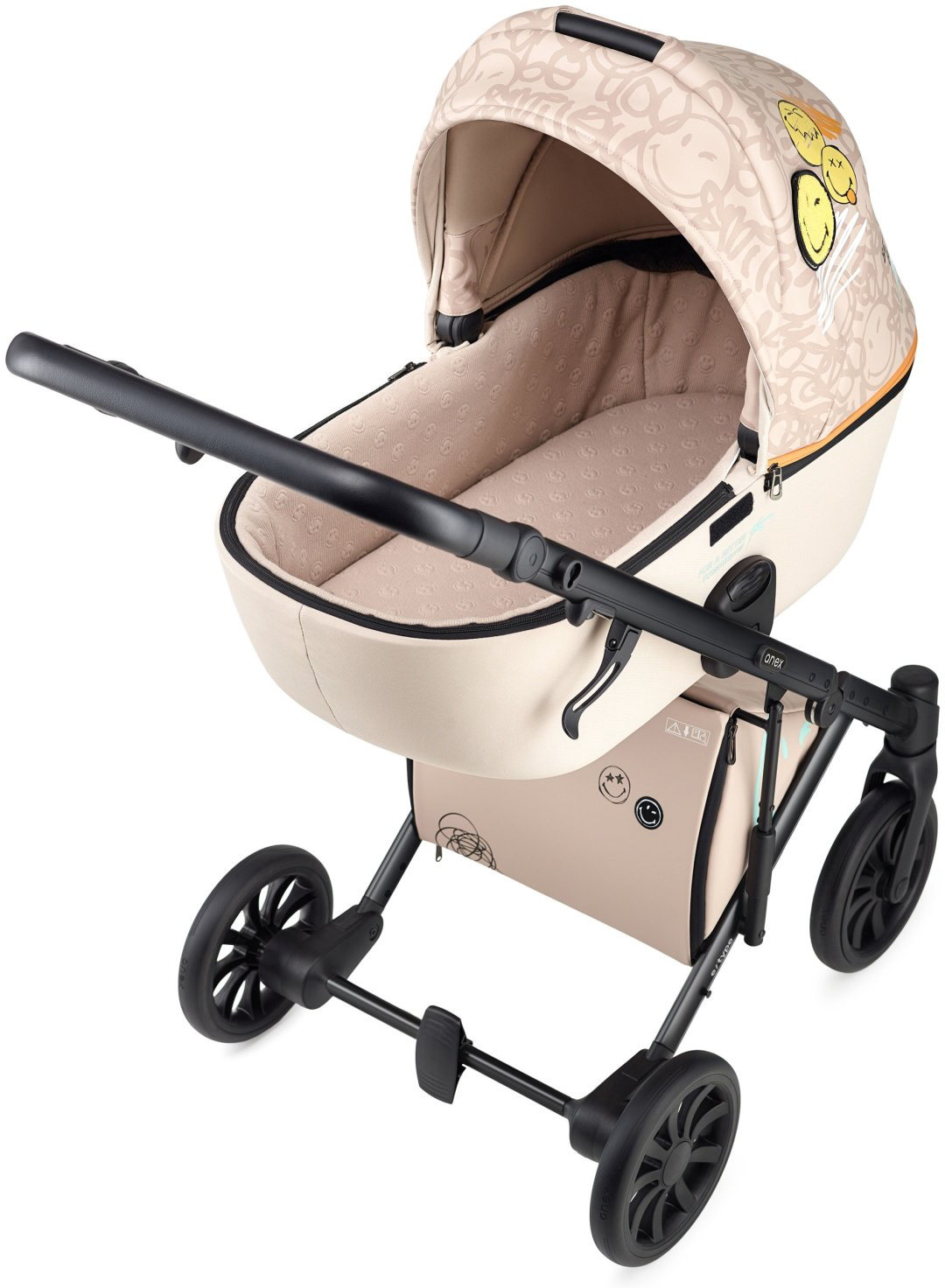 Коляска универсальная 2 в 1 Anex SE04 JOY X SMILEY, бежевый, белый купить,372700