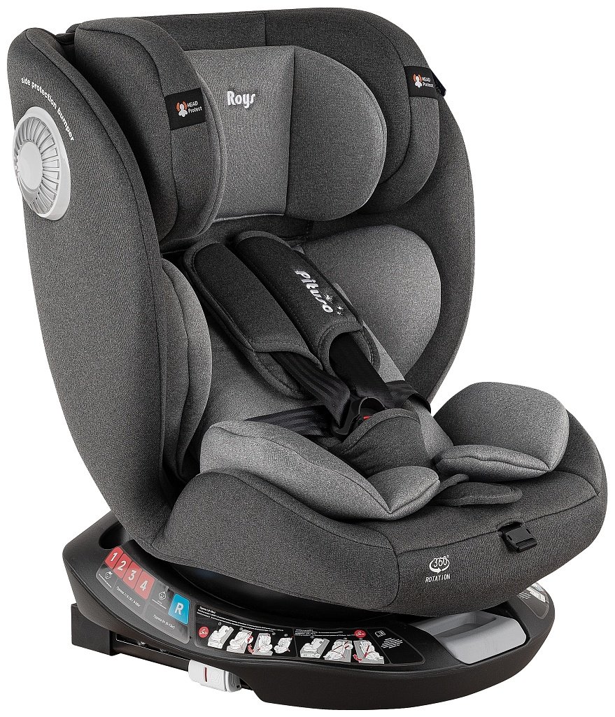 Pituso Roys+ Dark grey G406-GR-GR 0/1/2/3 (до 36 кг) серый купить,NaN