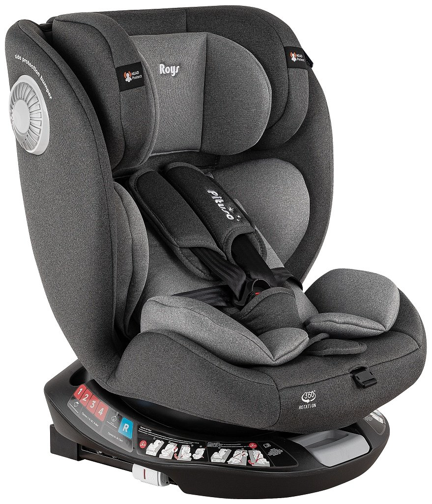 Pituso Roys+ Dark grey G406-GR-GR 0/1/2/3 (до 36 кг) серый купить,NaN