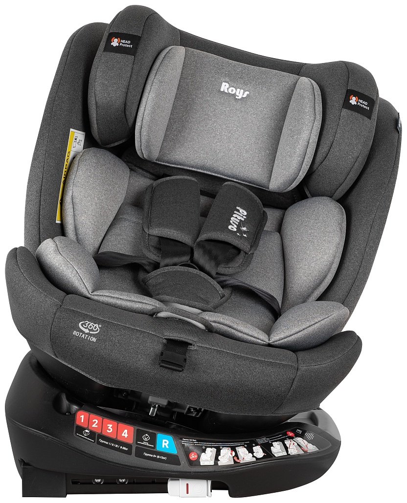 Pituso Roys+ Dark grey G406-GR-GR 0/1/2/3 (до 36 кг) серый купить,NaN