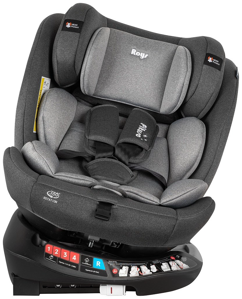 Pituso Roys+ Dark grey G406-GR-GR 0/1/2/3 (до 36 кг) серый купить,NaN