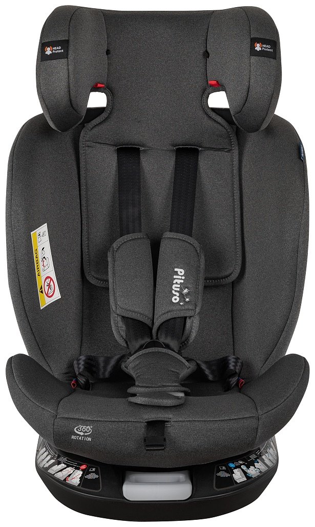 Pituso Roys+ Dark grey G406-GR-GR 0/1/2/3 (до 36 кг) серый купить,NaN