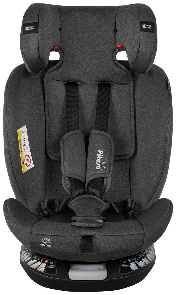 Pituso Roys+ Dark grey G406-GR-GR 0/1/2/3 (до 36 кг) серый купить,NaN