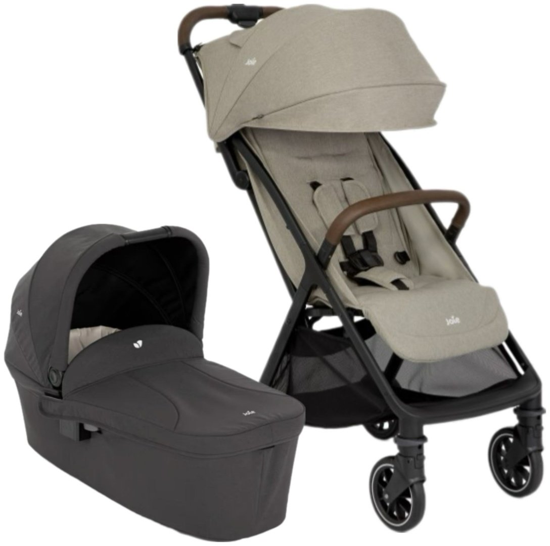 Коляска универсальная 2 в 1 Joie Pact Pro 2в1 Oak/Ramble V2 Shale, бежевый, черный купить,154700