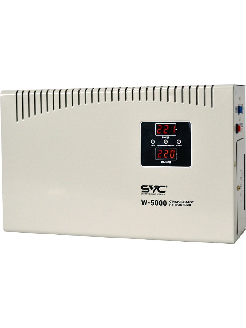 Стабилизатор SVC AVR W-5000 белый купить,0