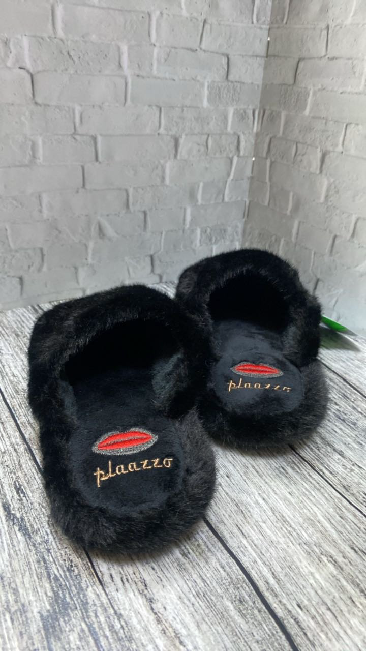 Тапочки Plaazzo красный, черный купить,NaN