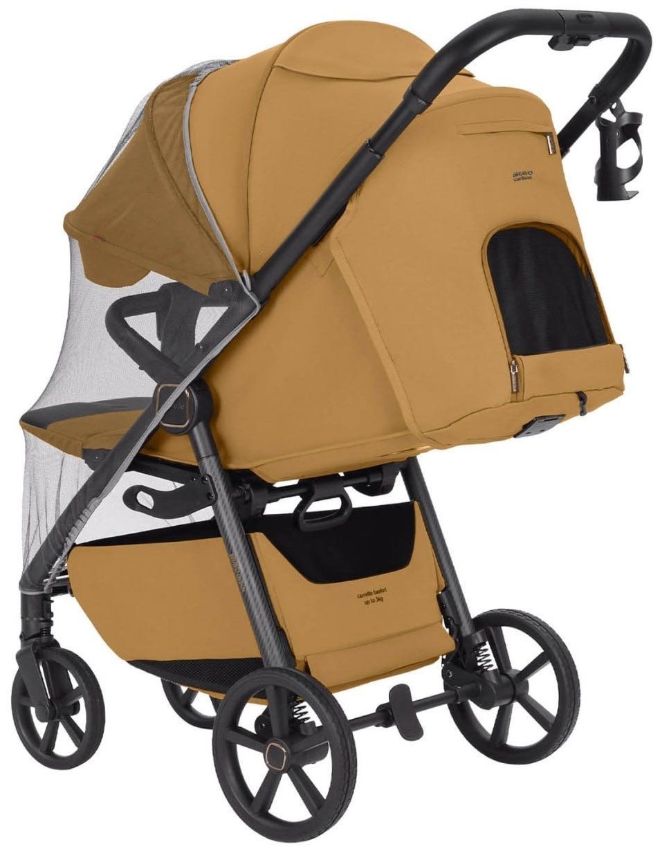 Коляска прогулочная CARRELLO Bravo Carbon, коричневый