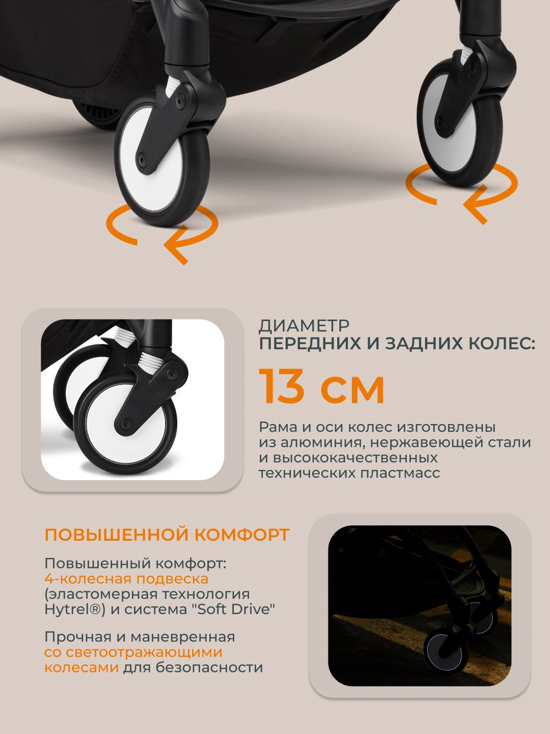 Коляска прогулочная BABYZEN Stokke YOYO3, серый, бежевый купить,279980