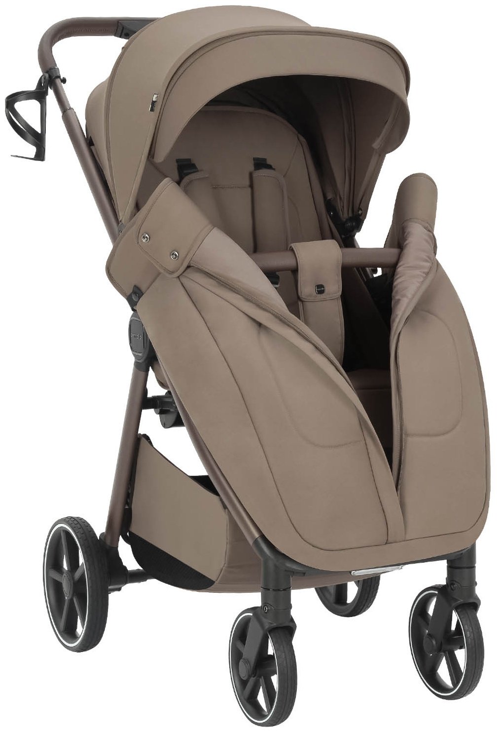 Коляска прогулочная CARRELLO Bravo M/Lite Wood Beige, темно-бежевый