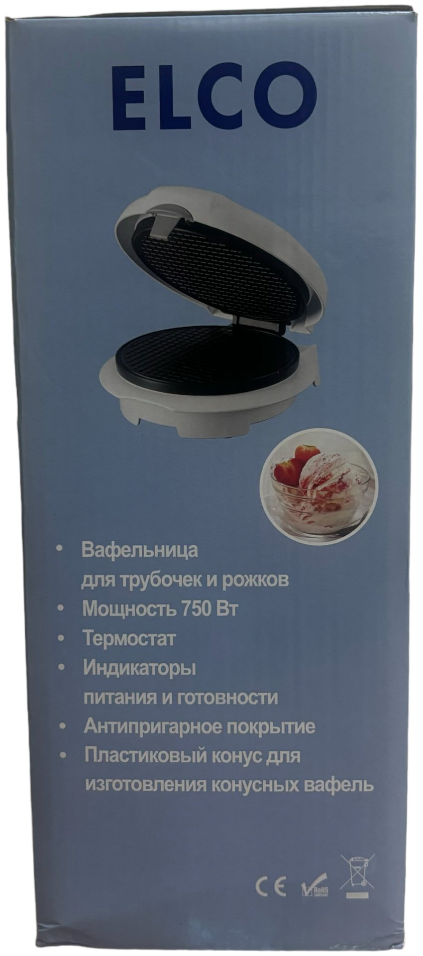 Вафельница ELCO El белый купить,NaN