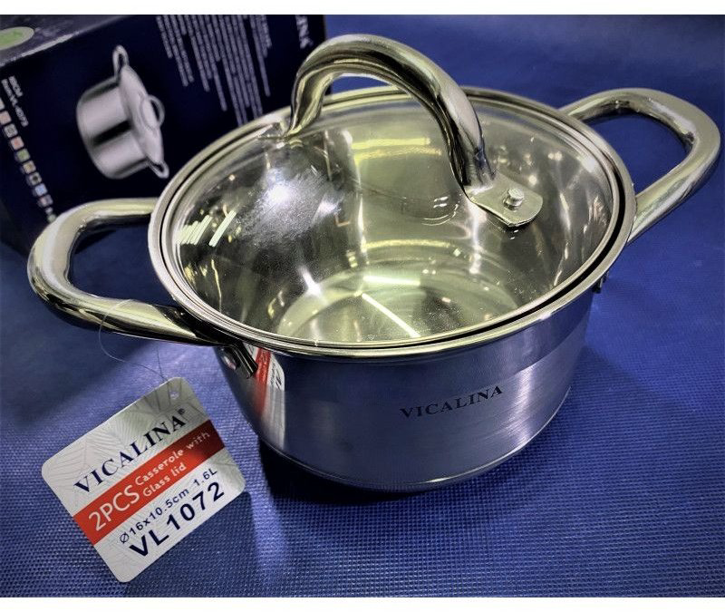 Кастрюля 1.5 л, Vicalina VL-1072 сталь купить,8500