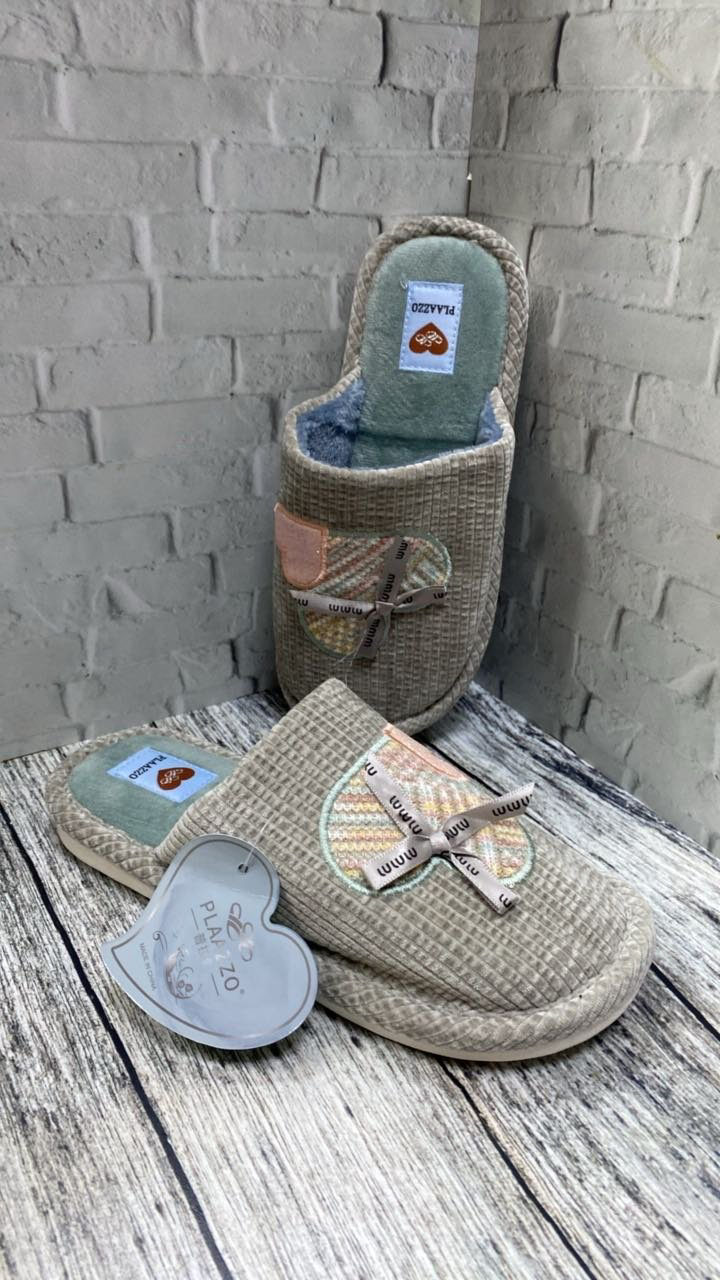 Тапочки Plaazzo бирюзовый, серый купить,NaN
